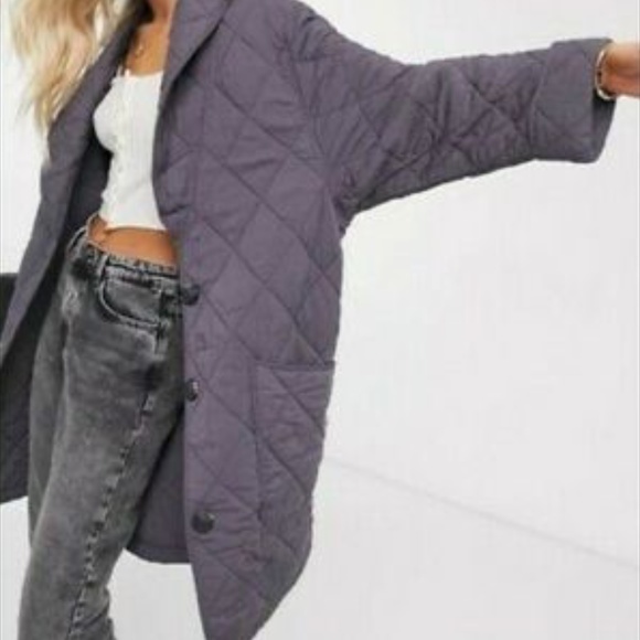 Free People Happy Day Dreamer Long Quilted Lagenlook Jacket Women's Small - Picture 2 of 11